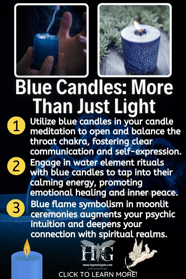 Channeling Energy with Blue Candles