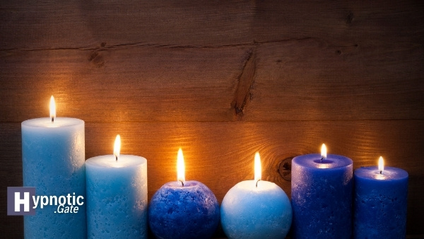 ocean of blue candles