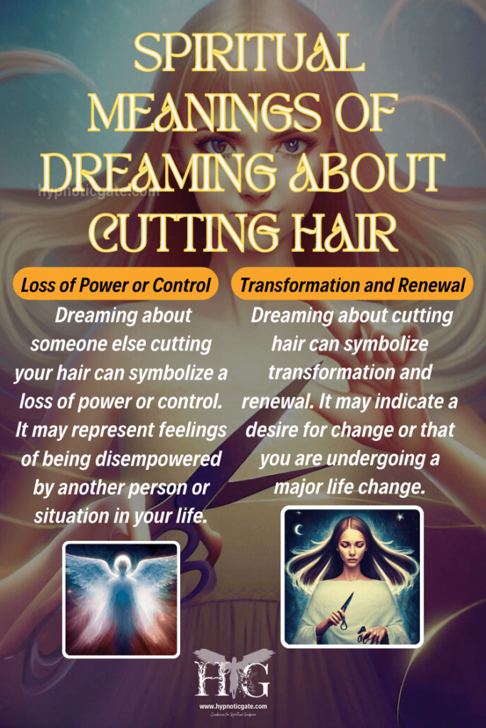 Meanings of Dreaming About Cutting Hair