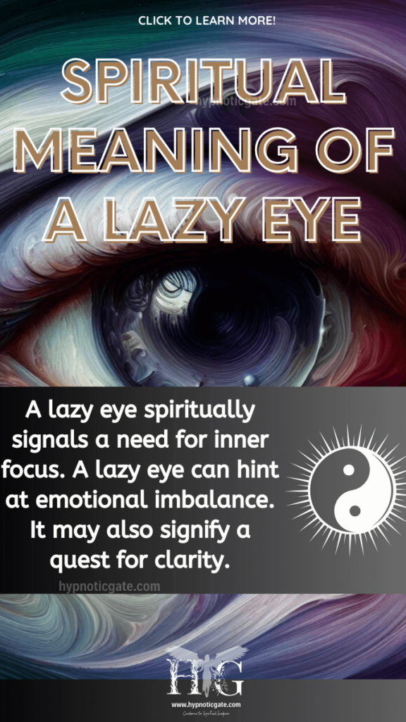 spiritual meaning of a lazy eye
